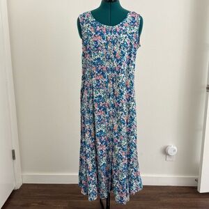 Vibrant Floral Midi Dress
